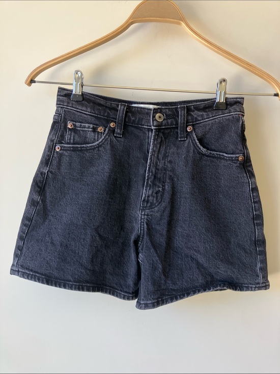Abercrombie & Fitch Pants - ABERCROMBIE & FITCH The Dad Shorts High Rise Black Wash Denim Size 25/0